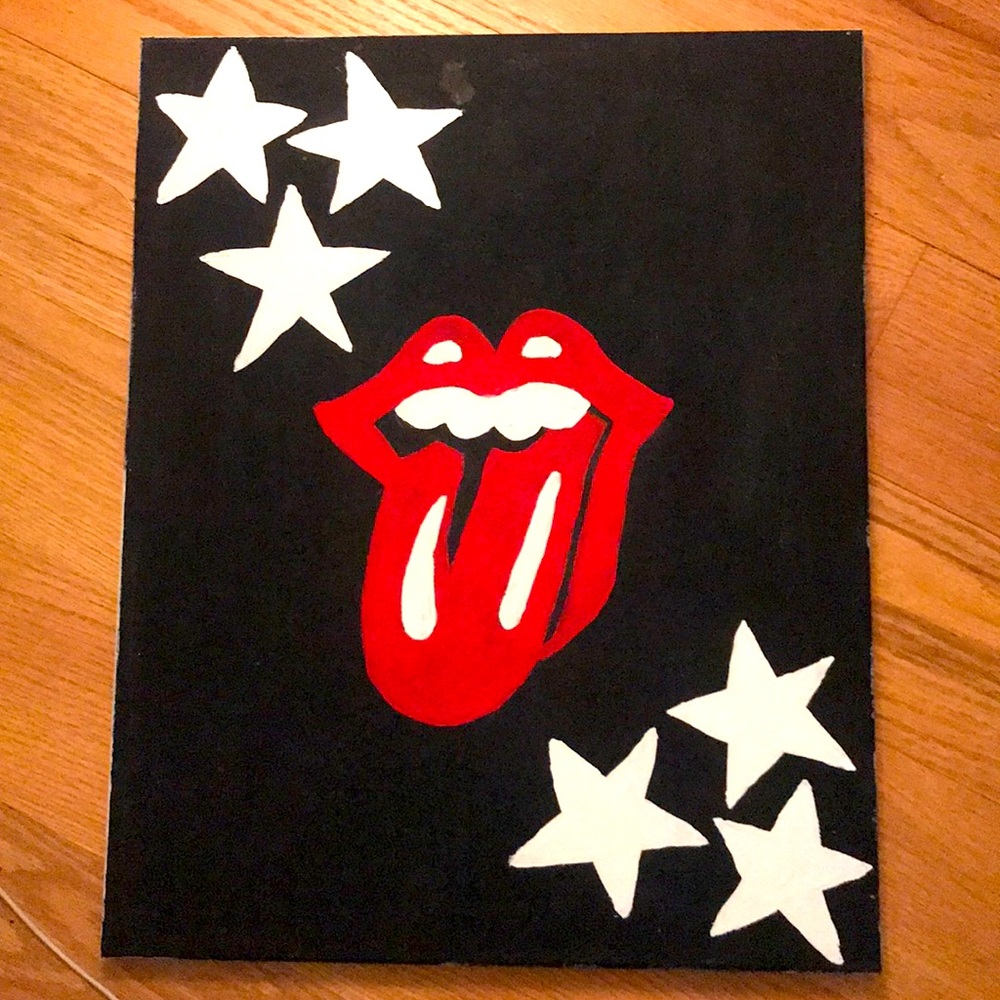 the rolling stones logo!